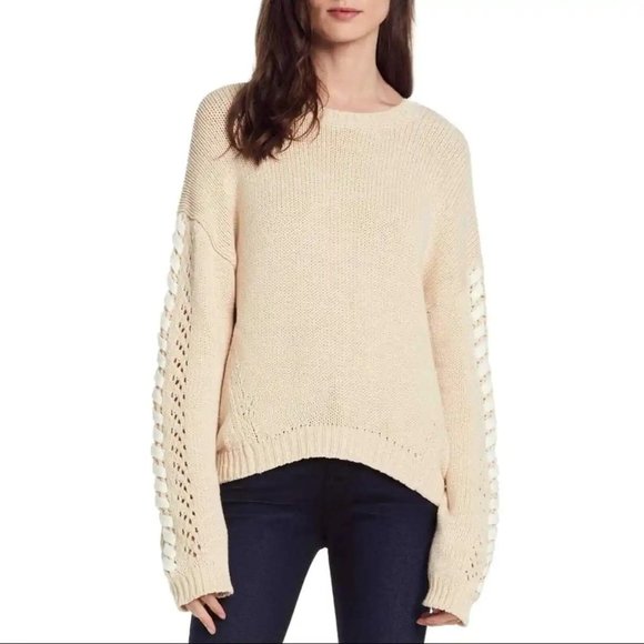 Michael Stars Lace-Up Sweater - Picture 1 of 3